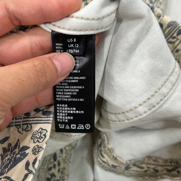 FREE PEOPLE MODERN FEMME NOVELTY MACADAMIA COMBO MINI SKIRT - Picture 6 of 12